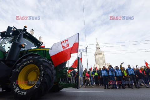 Protest rolników w Warszawie