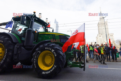 Protest rolników w Warszawie