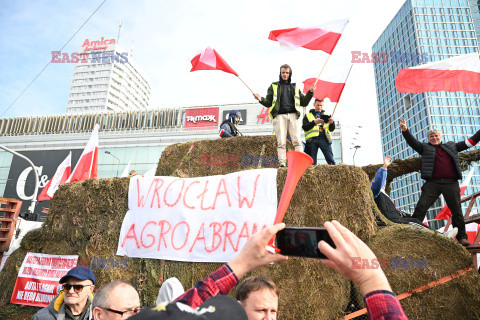 Protest rolników w Warszawie