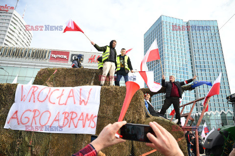 Protest rolników w Warszawie