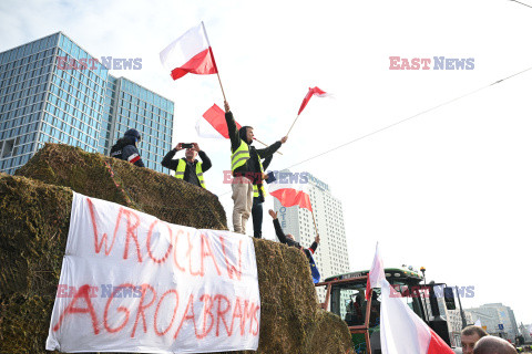 Protest rolników w Warszawie