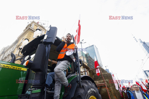 Protest rolników w Warszawie