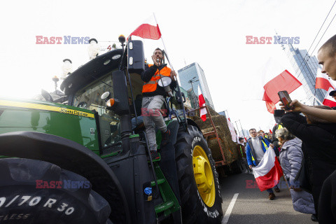 Protest rolników w Warszawie