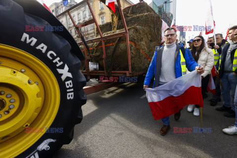 Protest rolników w Warszawie