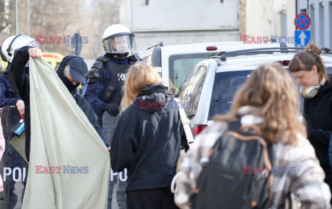 Eksmisja squatu Zaczyn na warszawskiej Pradze