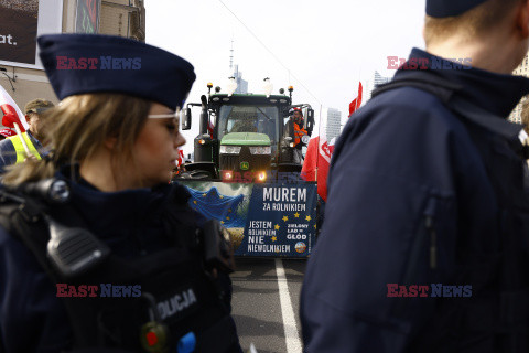 Protest rolników w Warszawie