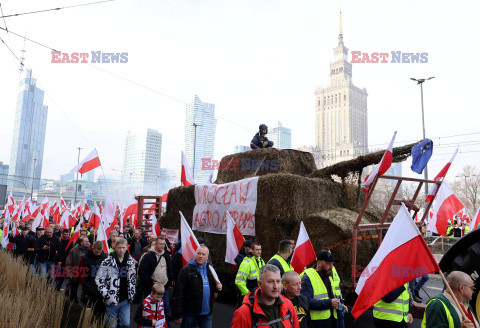 Protest rolników w Warszawie