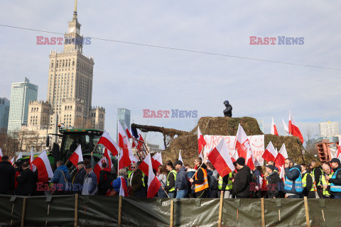 Protest rolników w Warszawie