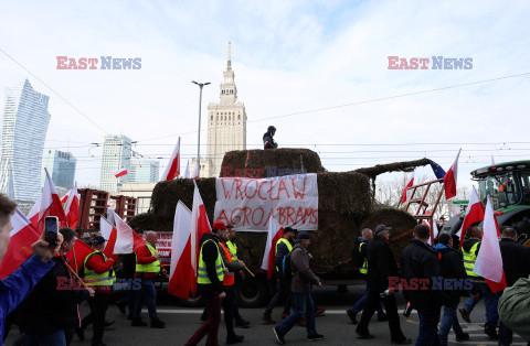 Protest rolników w Warszawie