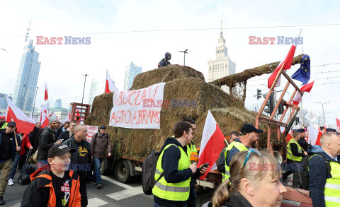 Protest rolników w Warszawie