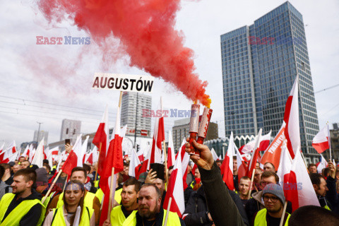 Protest rolników w Warszawie