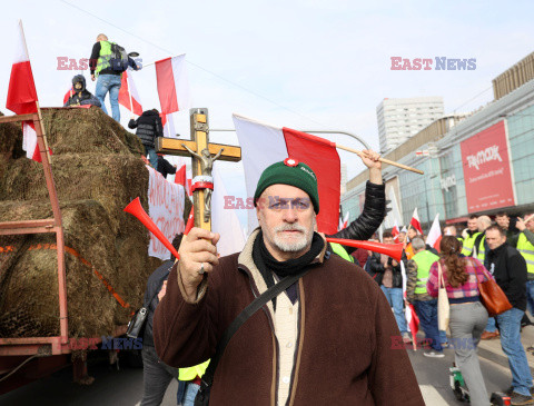 Protest rolników w Warszawie