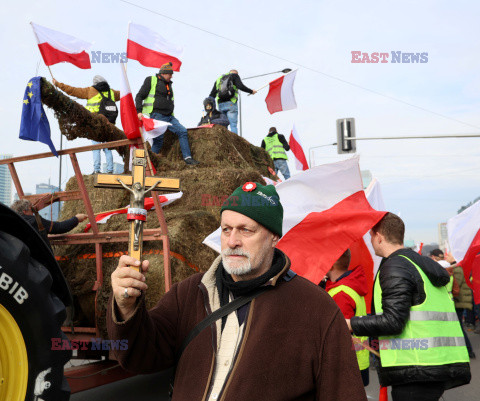 Protest rolników w Warszawie