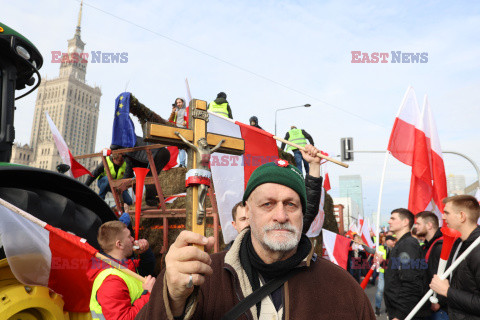 Protest rolników w Warszawie