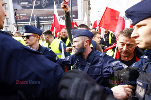 Protest rolników w Warszawie