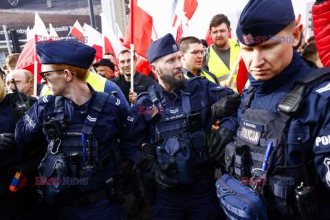 Protest rolników w Warszawie