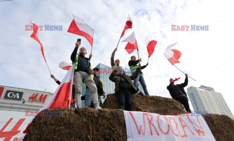 Protest rolników w Warszawie