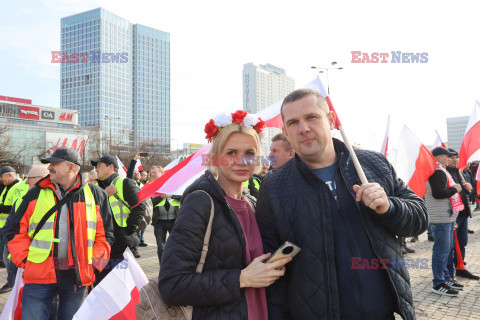 Protest rolników w Warszawie