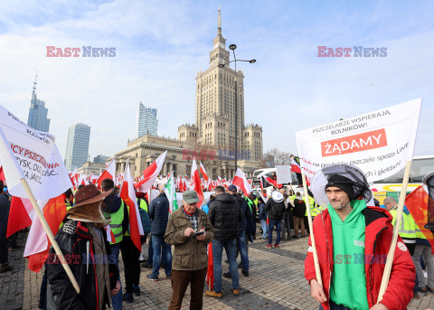 Protest rolników w Warszawie