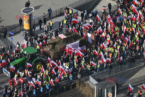 Protest rolników w Warszawie