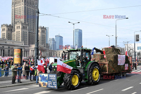 Protest rolników w Warszawie