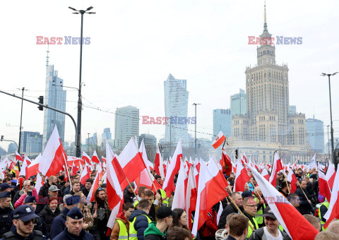 Protest rolników w Warszawie