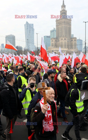 Protest rolników w Warszawie