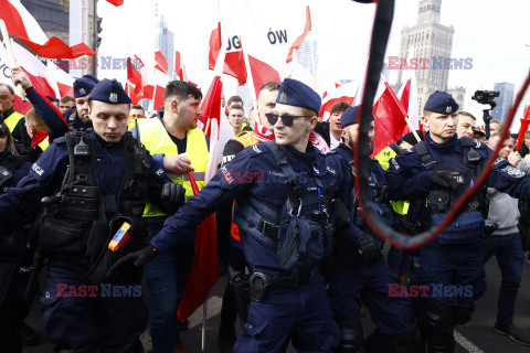 Protest rolników w Warszawie