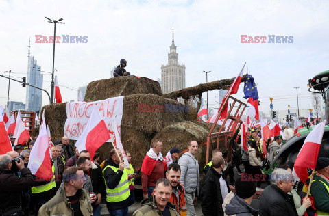 Protest rolników w Warszawie