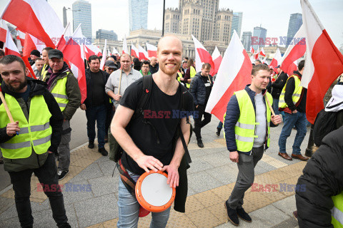 Protest rolników w Warszawie