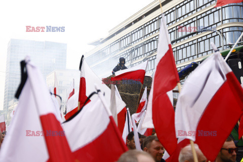 Protest rolników w Warszawie