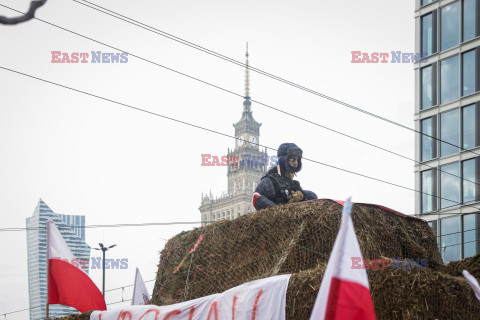 Protest rolników w Warszawie