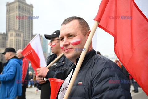 Protest rolników w Warszawie