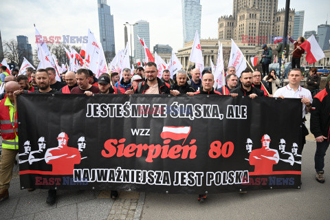 Protest rolników w Warszawie