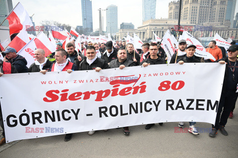 Protest rolników w Warszawie