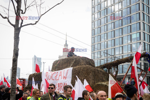 Protest rolników w Warszawie