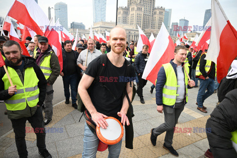 Protest rolników w Warszawie