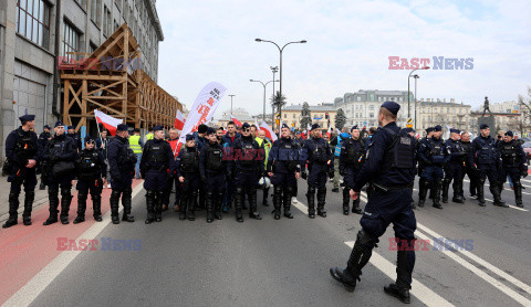 Protest rolników w Warszawie