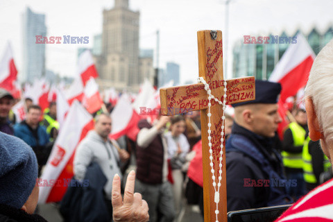 Protest rolników w Warszawie