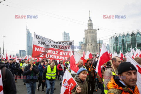 Protest rolników w Warszawie