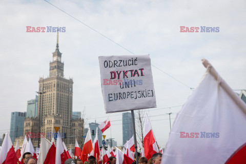 Protest rolników w Warszawie