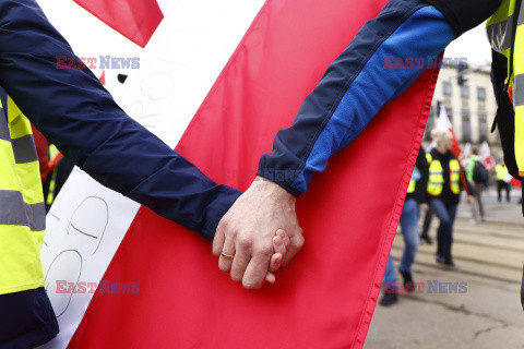 Protest rolników w Warszawie