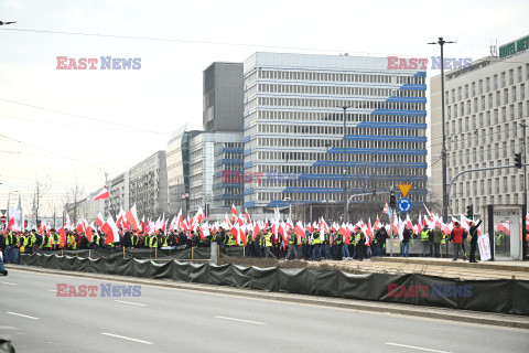 Protest rolników w Warszawie