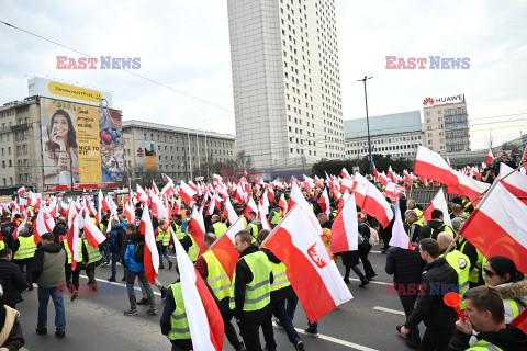 Protest rolników w Warszawie