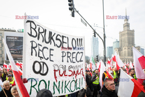 Protest rolników w Warszawie