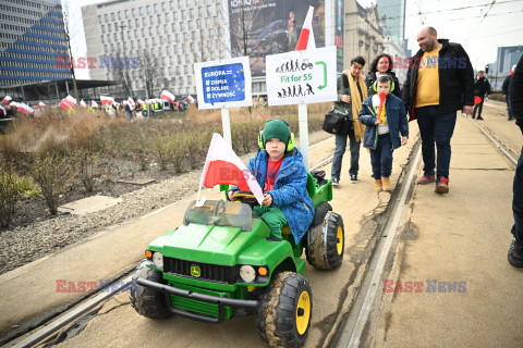 Protest rolników w Warszawie