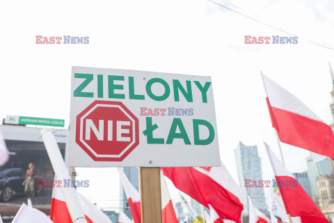 Protest rolników w Warszawie