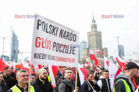 Protest rolników w Warszawie