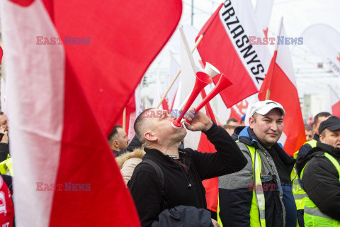 Protest rolników w Warszawie