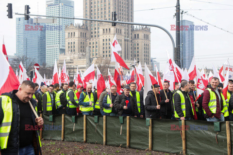 Protest rolników w Warszawie